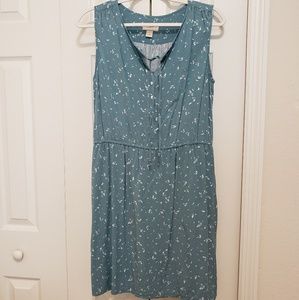 Loft sleeveless dress with pockets